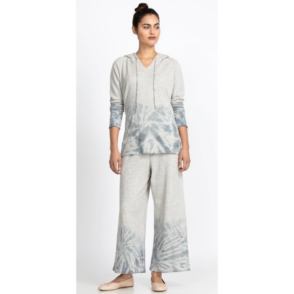 Calme Johnny Was MIHU Wide Leg Bohemian Drawstring Sweatpants Pants XS - Picture 2 of 15